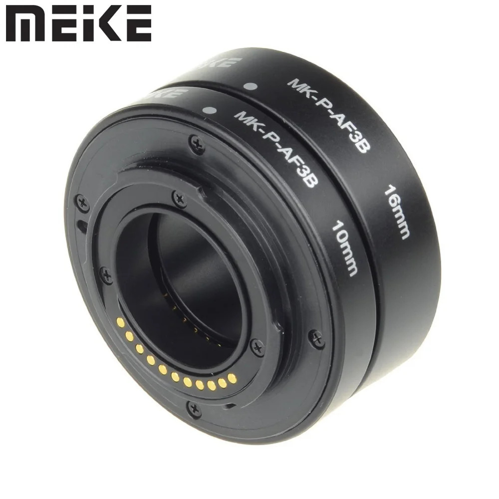 Meike MK-P-AF3B AF Auto Focus Macro Extension Tube แหวนสําหรับ Panasonic Olympus MFT M4/3 G7 GX8 GX9