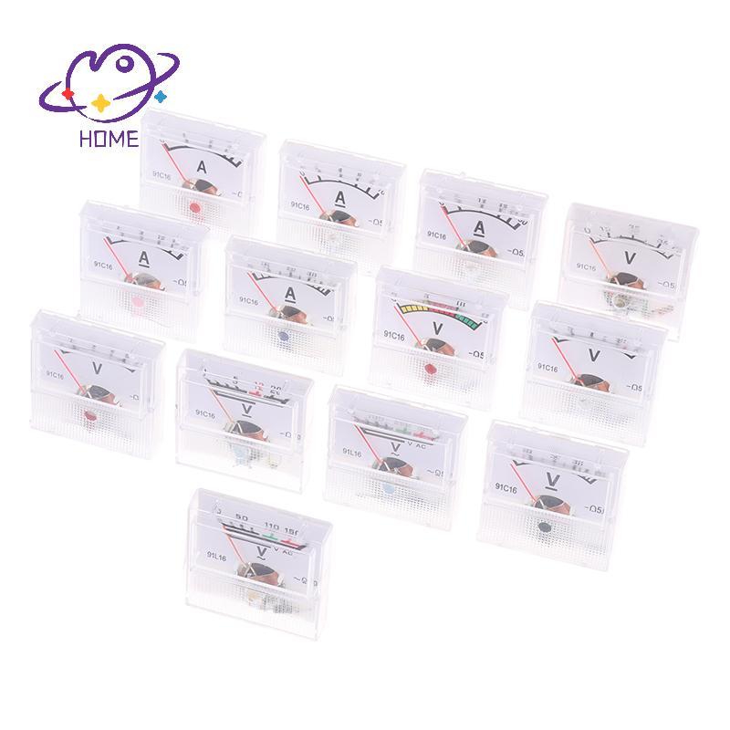 [mayhome] AC 150-300V DC 10-250V DC 5-75A แอมป์มิเตอร์เครื่องทดสอบแรงดันไฟฟ้าขนาดเล็กเครื่องทดสอบ Analog Pointer โวลต์แอมป์มิเตอร์แผงเมตร {TH}