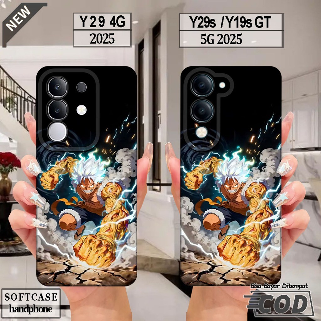 VIVO Y29 4G Silicone - เคส VIVO Y29S - เคส VIVO Y19S GT _เคส softcase สีดําใสยืดหยุ่นสุดเท่