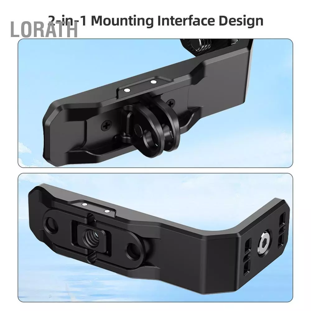 Andoer อะแดปเตอร์ยึดกล้องแนวนอน สกรู 1/4 นิ้ว สำหรับ Insta360 X4/X3 thumbnail 7