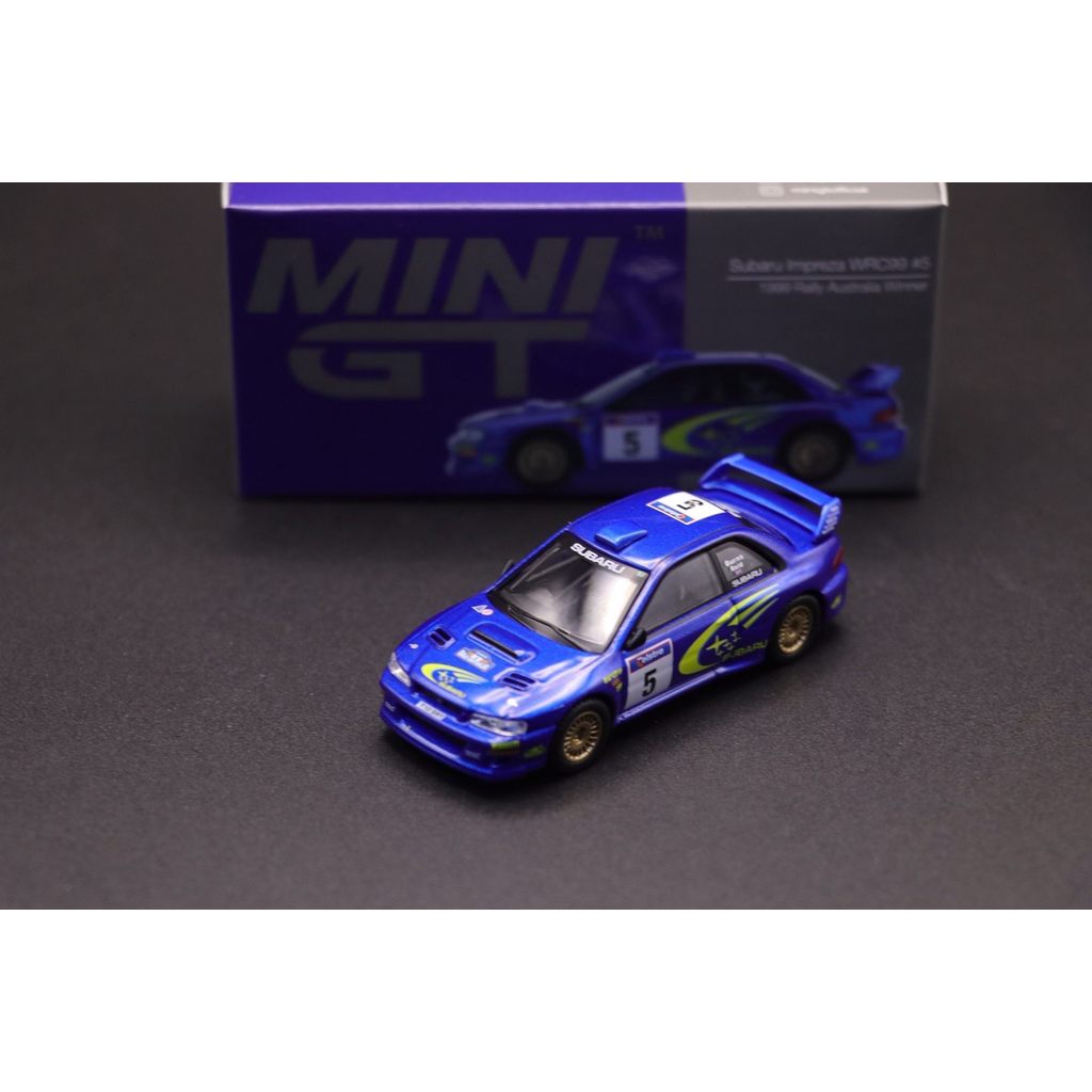 1/64 MINIGT เบอร์ 986 Subaru Impreza WRC99 1999 Rally Australia Winner #5 ยี่ห้อใหม่พร้อมสต็อกรถโลหะ