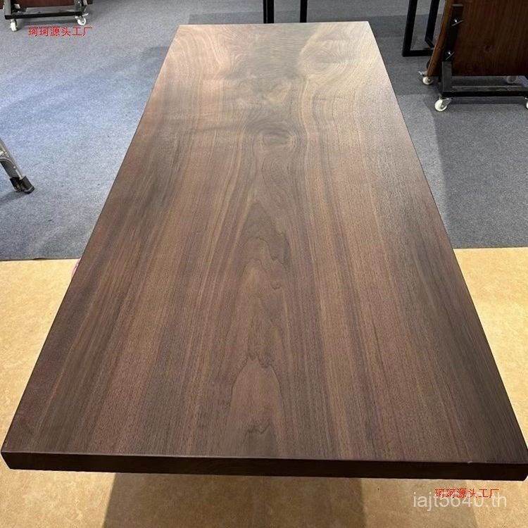 เดสก์ท็อปไม้เนื้อแข็งสีดําใต้โต๊ะคอมพิวเตอร์วอลนัทโต๊ะน้ําชาสํานักงานขนาดใหญ่โต๊ะคณะกรรมการโต๊ะรับปร