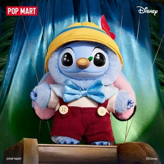 ของแท้ POPMART Stitch Crossing Series ตุ๊กตาไวนิลจี้ Mystery Box ของเล่นของขวัญ