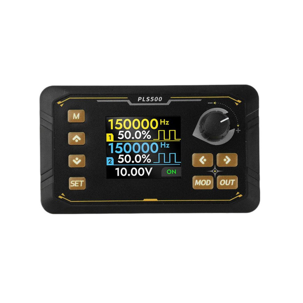 เครื่องกําเนิดสัญญาณ PWM สองช่อง 1Hz-500kHz 0-100% รอบหน้า 1.8 "หน้าจอสี Time Encoder ควบคุมสําหรับก