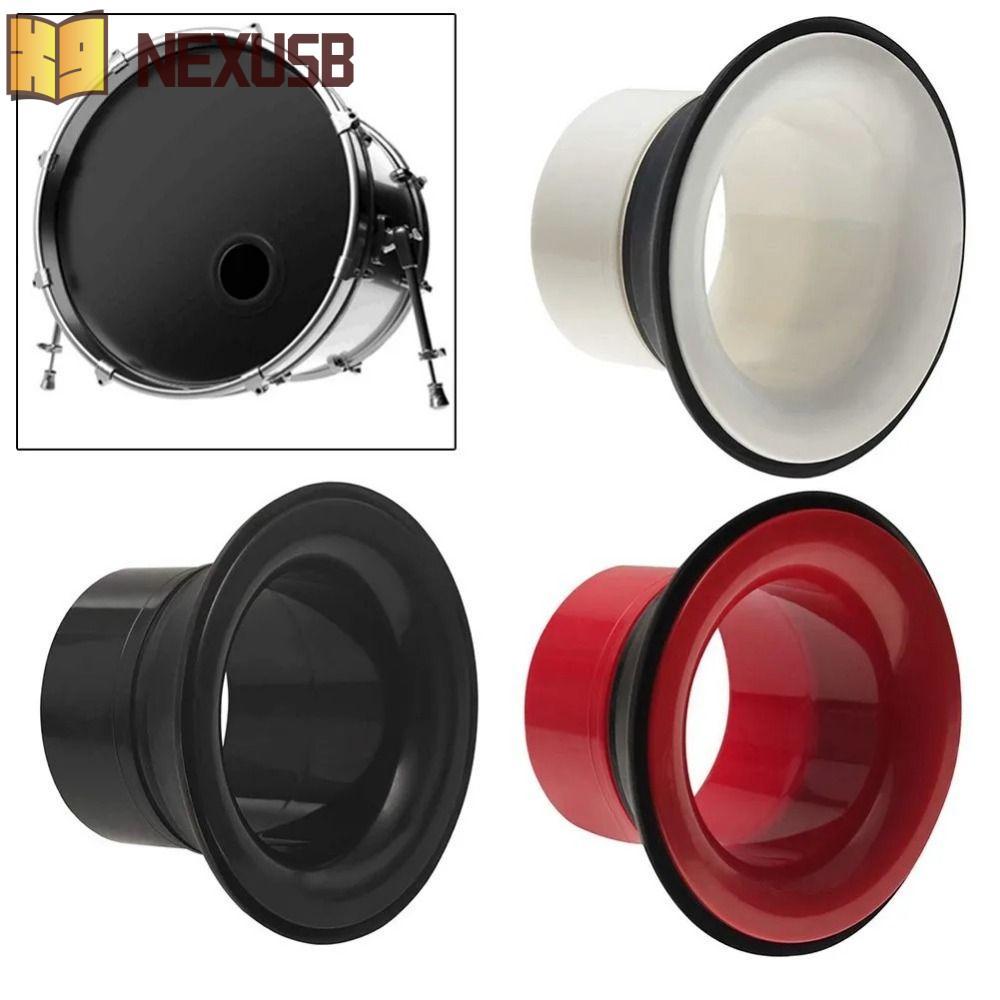 NEXUSBEAM กลอง Kick Booster, Enhancement Drum Bottom Bass Drum Enhancer, Bass Voice Loudspeaker สีดํ