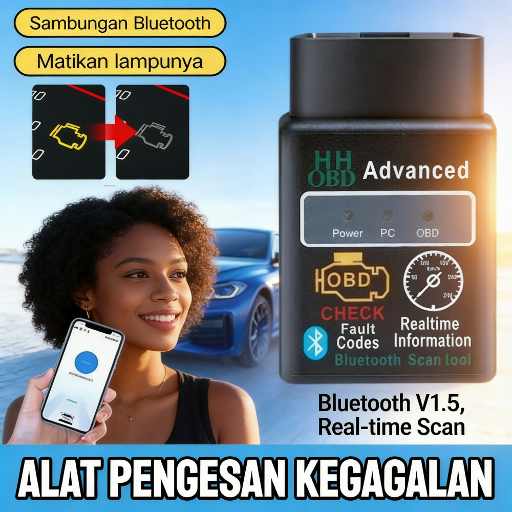 ELM 327 อุปกรณ์อินเทอร์เฟซการวินิจฉัย Bluetooth V2.1 เข้ากันได้กับรถยนต์ OBD2 II ELM 327 การวินิจฉัย