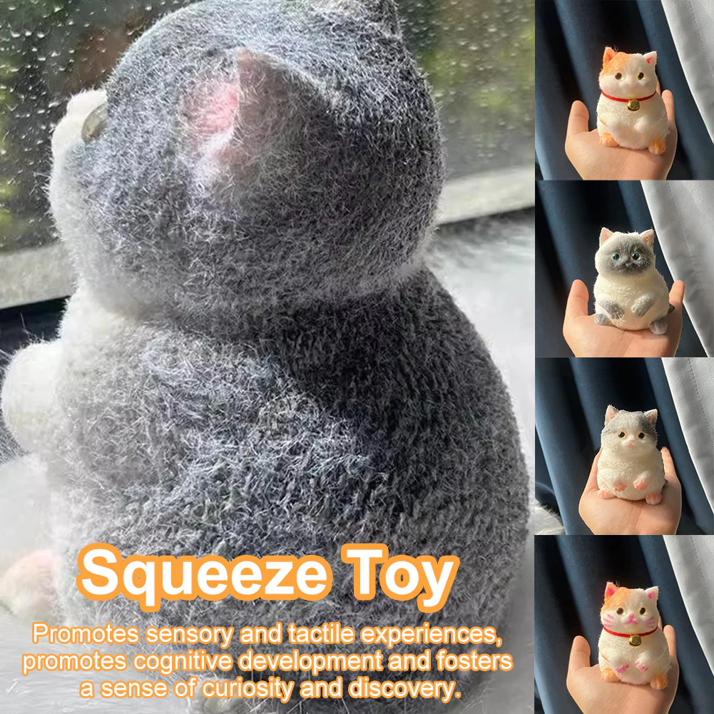 น่ารักแมวอ้วนสีส้มตุ๊กตาแมวนุ่มเหนียวสาวเด็กของขวัญวันเกิด Fidget Squishy ของเล่นเครื่องประดับสัตว์เลี้ยงของขวัญขายร้อน thumbnail 5