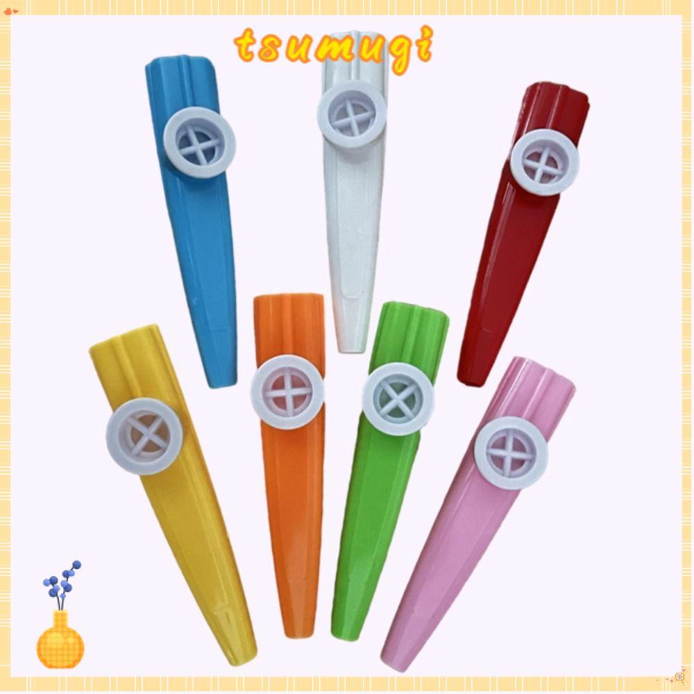 TSUMUGI Kazoo ขลุ่ย, พลาสติกอังกฤษ Kazoo, สีสัน Joyful ตลก 1/5/10PCS ของเล่นดนตรี Party