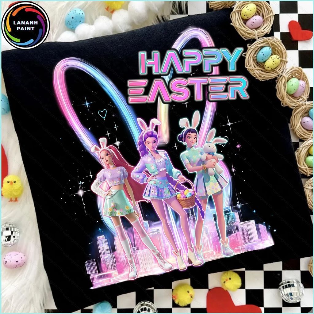 XS1 KPOP Demon Hunters เสื้อยืด HUNTR/X Rumi Mira Zoey แขนสั้น XS1