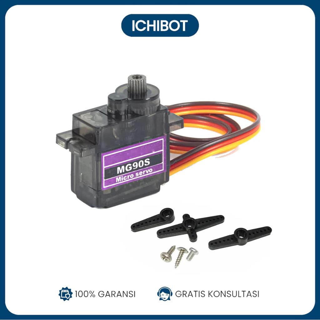 Servo MG90S เกียร์โลหะ Micro 9g 360 องศา Tower Pro การหมุนต่อเนื่อง