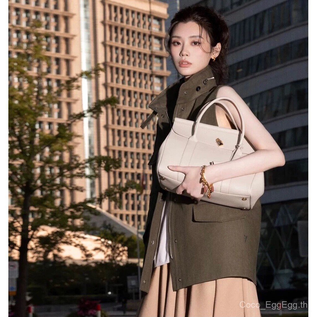 LHOME32 Cowhide Portable Tote Bag Shoulder Crossbody Men Women