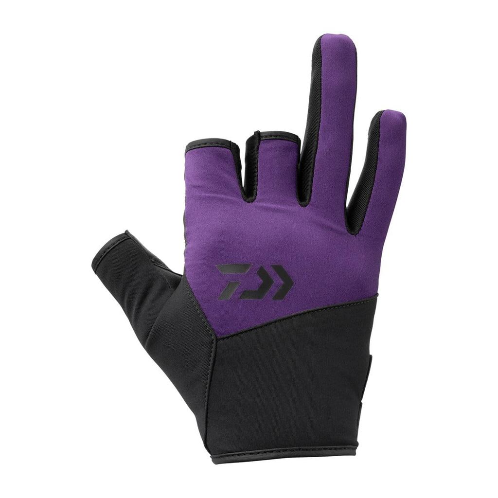 DAIWA DG-8922W Fishing Gloves Wear Glove Black/Purple M-2XL