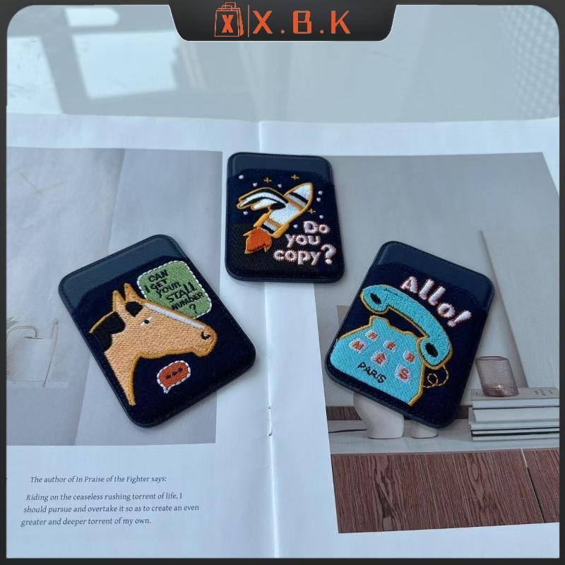XBK เคสหนังสำหรับบัตรและโทรศัพท์มือถือ ป้องกันการหายด้วยระบบ GPS กระเป๋าโทรศัพท์บางเฉียบ TH