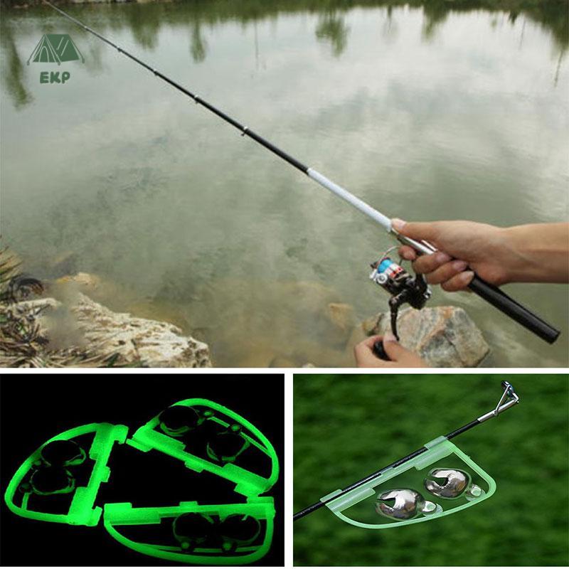 [EKP] ตํานานตกปลาเรืองแสง Rod Pole Tip Clip Twin Bell Alarm Alert Night Ring Good