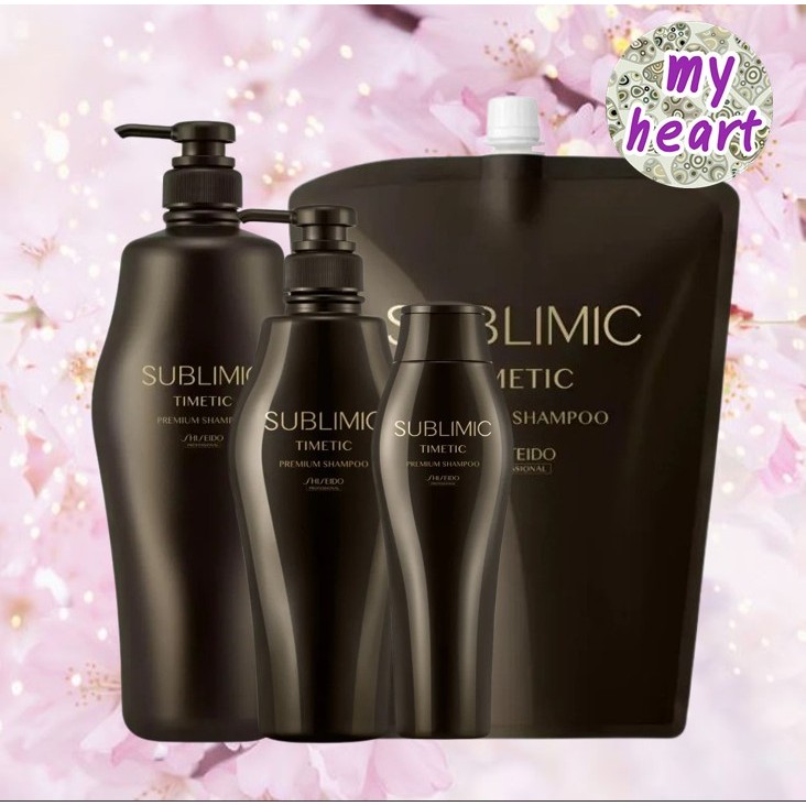 Shiseido Sublimic TIMETIC Premium Shampoo แชมพูสูตรพรีเมี่ยม ช่วยชำระล้างสิ่งตกค้าง พร้อมปลอบประโลมหนังศีรษะ