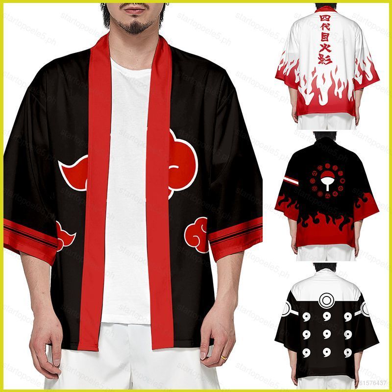 ST5 Naruto Anime Kimono สำหรับคอสเพลย์ ออกแบบให้สวมใส่ง่าย แขนยาว แบบ Unisex Plus Size TS5