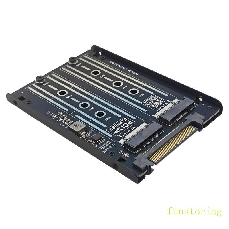 FUN M 2 NVME U 2 ตัวแปลง M 2 M Key PCIe NVME SSDs ถึง U 2 SFF-8639 อะแดปเตอร์สําหรับเดสก์ท็อป