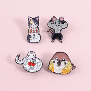 เข็มกลัดอนิเมะ Demon Slayer Hashira แบบ Chibi ของสัตว์น่ารัก…