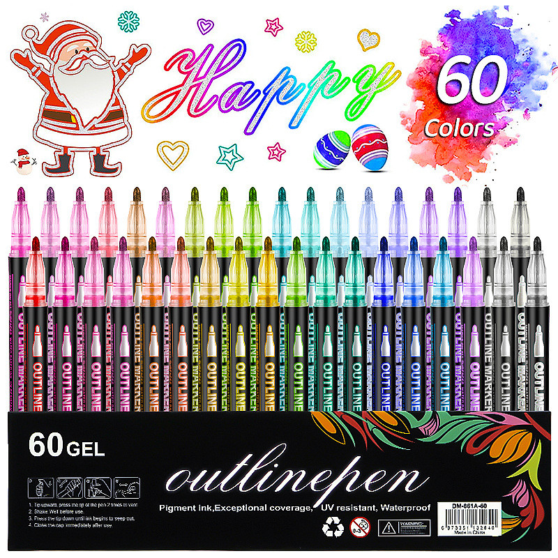 Cross-border e-border e-striple คอนทัวร์ 48 สีซีรีส์ 48 สีปากกาเรืองแสงเรืองแสงเรืองแสงเรืองแสง Cros