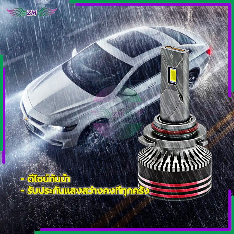 LED ไฟหน้า ไฟหน้ารถยนต์ LED 1 คู่ H8-H9-H11/H4 ผลิตจากวัสดุคุณภาพสูง ให้ทัศนวิสัยในการขับขี่เวลากลางคืนที่ชัดเจน