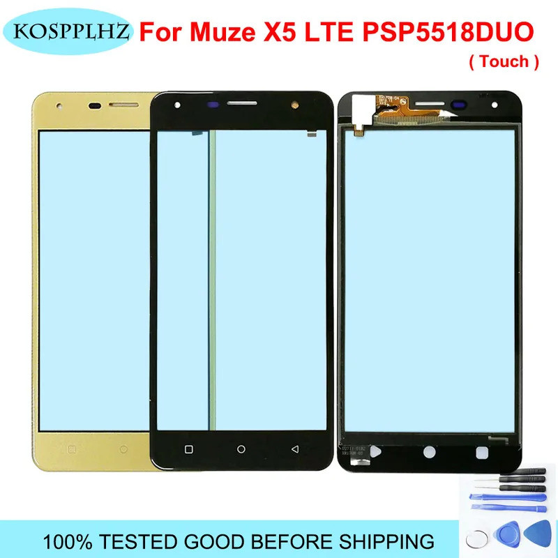 หน้าจอสัมผัสใหม่สําหรับ restigio muze X5 lte psp5518duo psp 5518 duo psp 5518 หน้าจอสัมผัสอะไหล่ซ่อม