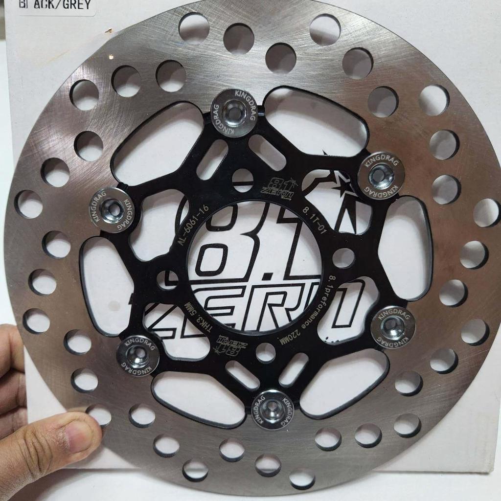 จานดิสเบรค จานเวฟ110i ZERN8.1 ดำหมุดเทา จานจูปิเตอร์ จานหน้า WAVE110i, DREAM SUPERCUB,WAVE125ปลาวาฬ ขนาด 220 มิล