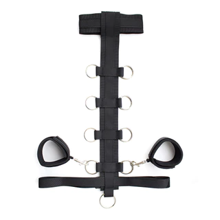 🔥สินค้าใหม่🔥2026 SM กุญแจมือและคอแบบปรับได้ ทำจากไนลอน ปฏิสัมพันธ์ของคู่รัก - การสวมบทบาท