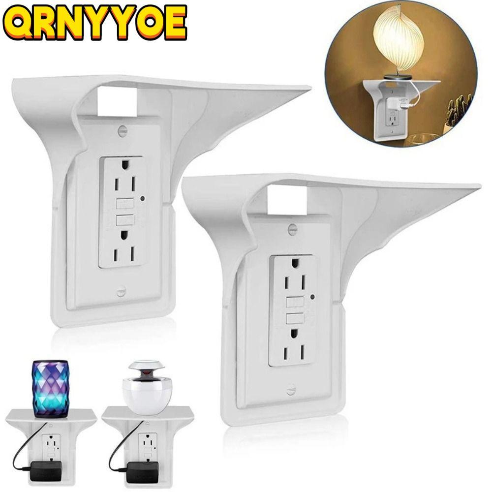 QRNYYOE Outlet Shelf Usb Rack Plastic Wall Outlet Phone Charging Holder