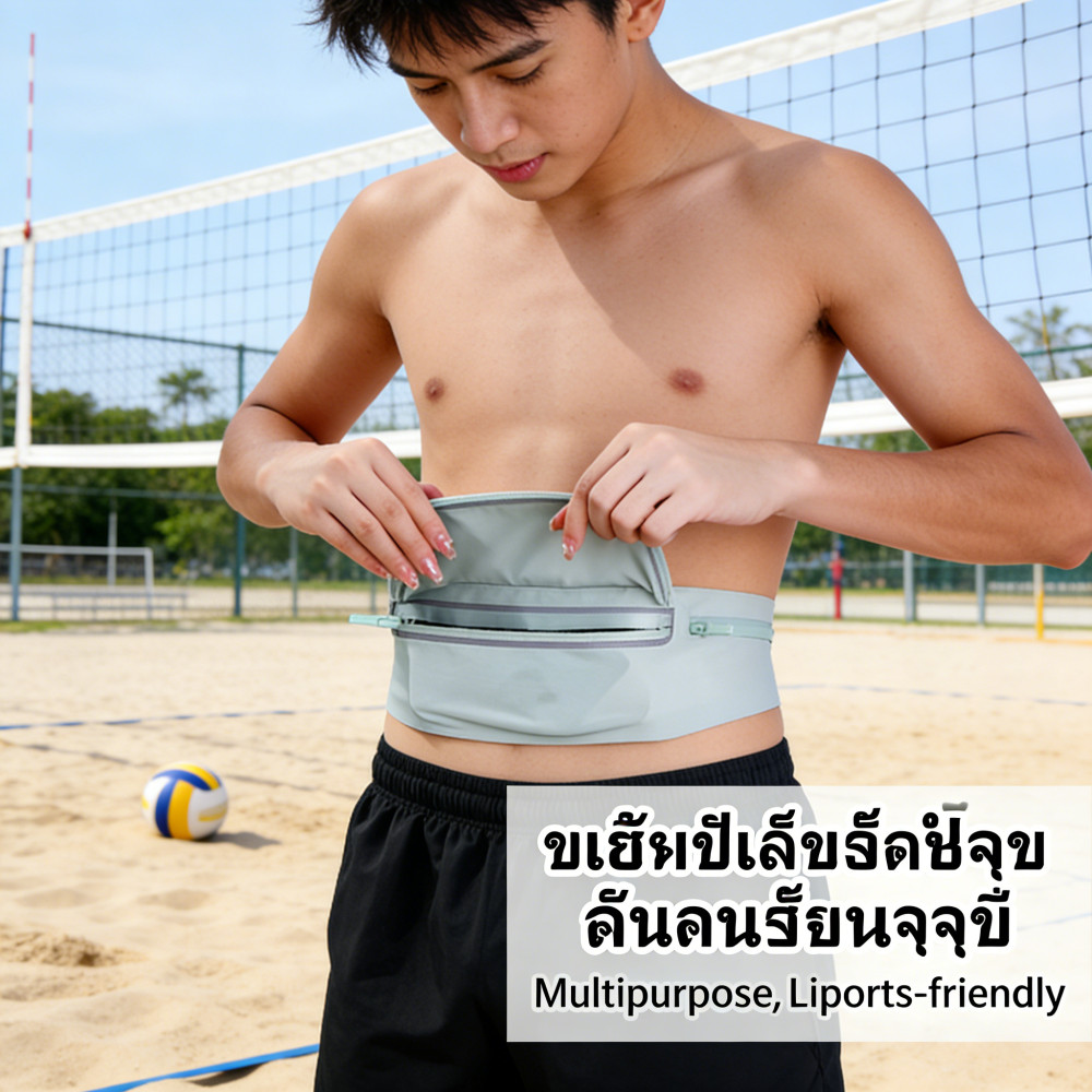 แบบออกแบบกันน้ำสำหรับวิ่งออกกำลังกาย กาดเอวกระเป๋าผู้ชายและผู้หญิง รุ่นบางเบา หมายเหตุกิจกรรม
