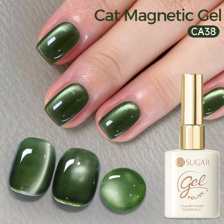 UR SUGAR ฤดูใบไม้ผลิสีเขียวแมวตาแม่เหล็กเจลโปแลนด์กึ่งถาวรเค…