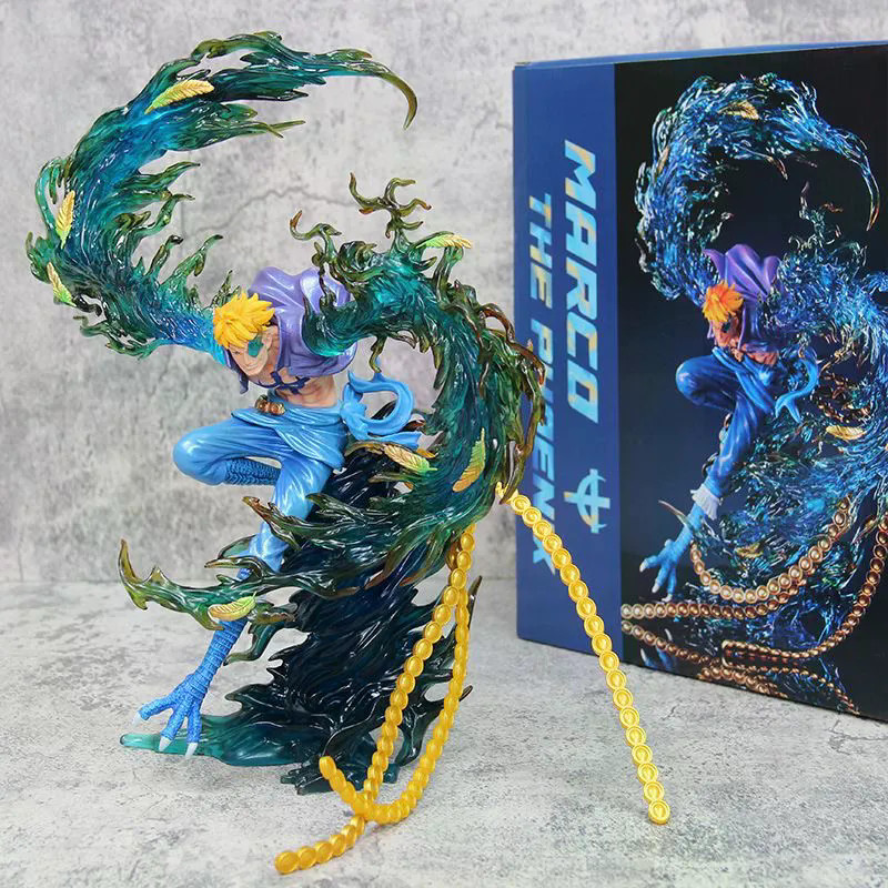 One Piece GK รูป Whitebeard Pirates Flying Marco Phoenix อะนิเมะ สินค้ารูปปั้นเครื่องประดับ