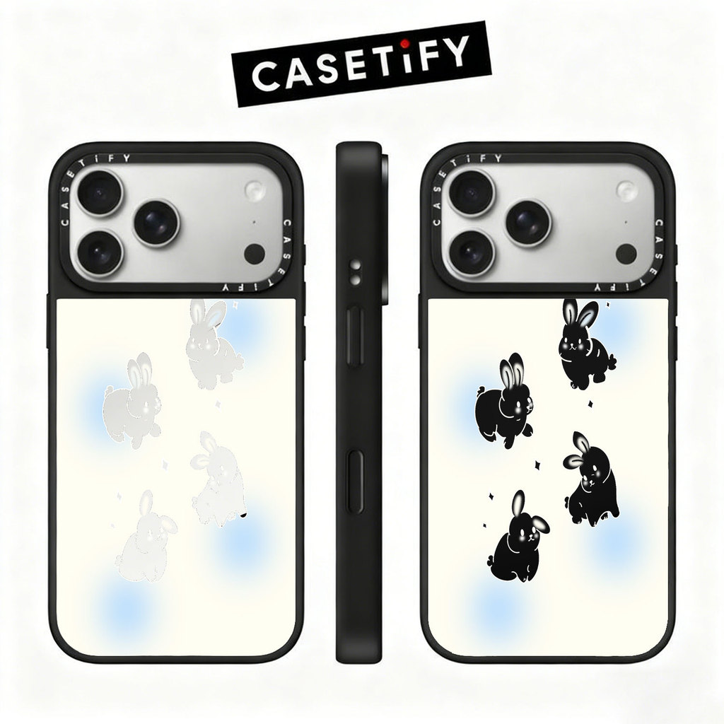 Dyeing Rabbit Cartoon Trend Brand Case Mirror Magnetic Case Phone Case CH274