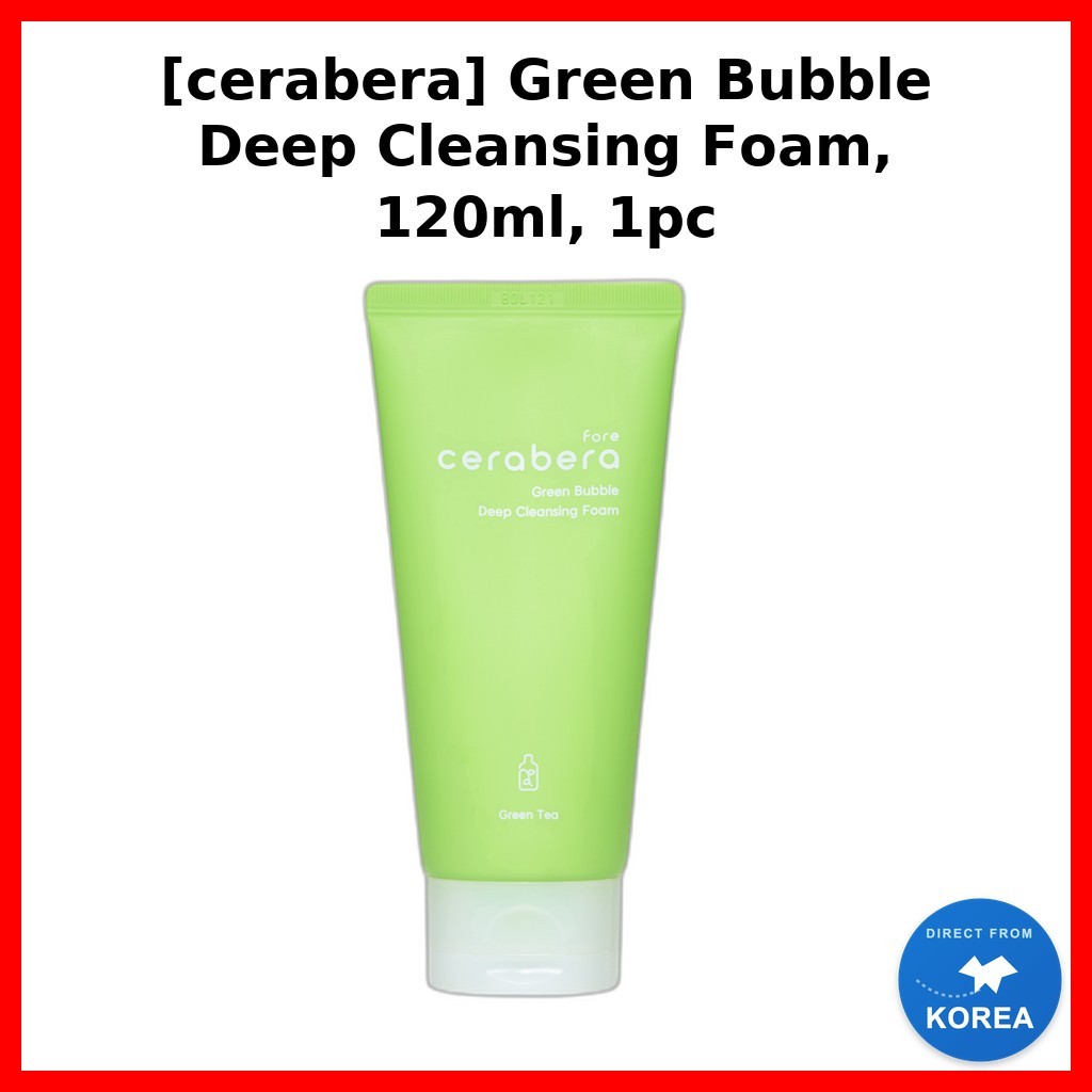 [cerabera] โฟมล้างหน้า Green Bubble Deep 120ml 1 ชิ้น / โฟมล้างหน้าเกาหลี / Deep Clean / ของแท้ 100%