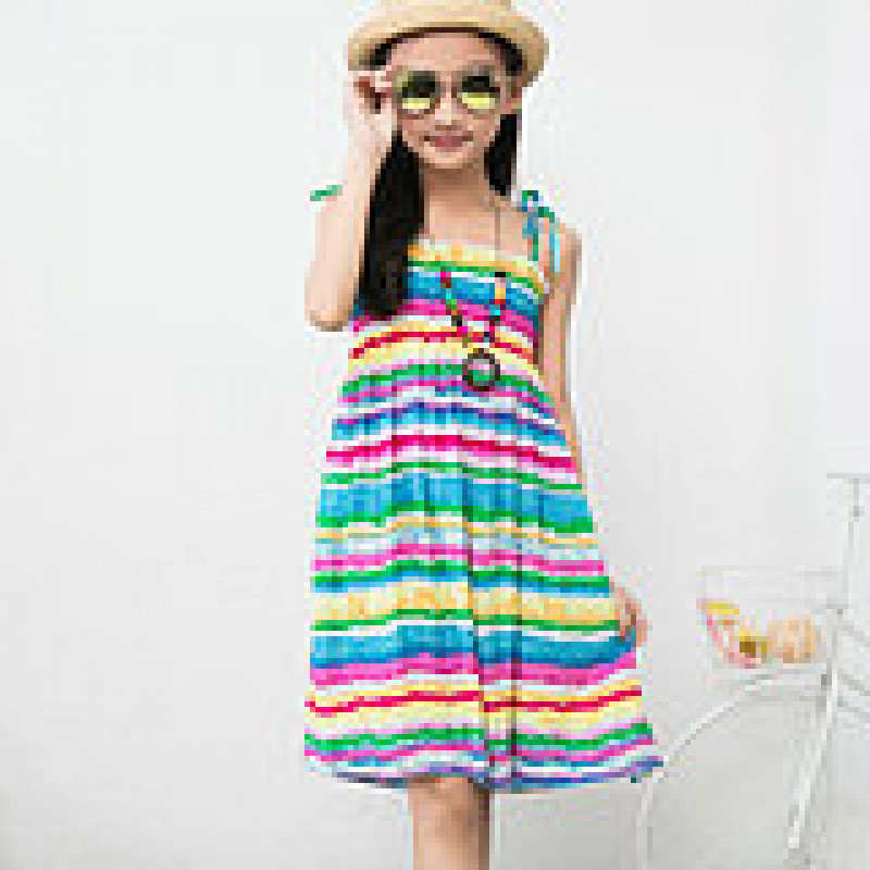 100-160-XL【พร้อมส่ง】ชุดเดรสสายเดี่ยวแม่ลูกลายดอกไม้สไตล์โบฮีเมียน สำหรับชายหาด สำหรับหน้าร้อน ราคา ถูกที่สุด ดีลบีเคเค แกลเลอรีภาพที่ 9