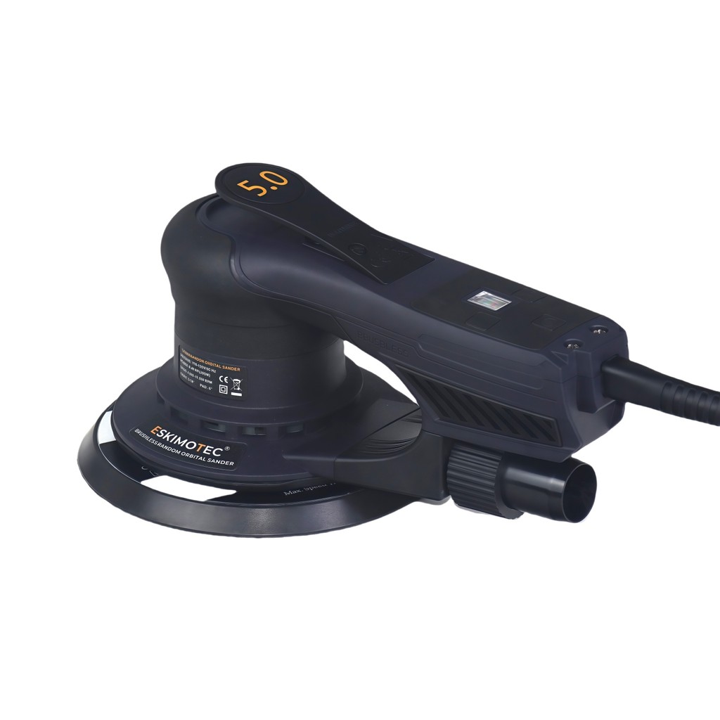 ในสต็อก 360W 150MM Random Orbital Sander เครื่อง 5 มม.ประหลาด Brushless Electric Orbital Sander