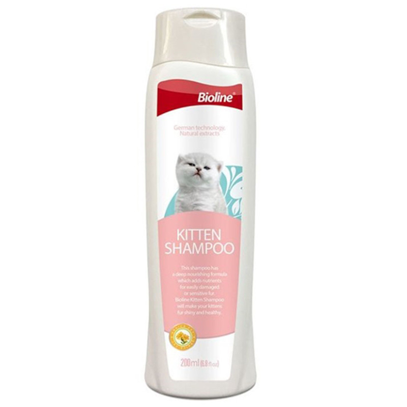 Bioline ไบโอไลน์ แชมพู สำหรับลูกแมว 200 ml 200 ml Bioline Shampoo for kitten 200 ml [หมายเลขบาร์โค้ด