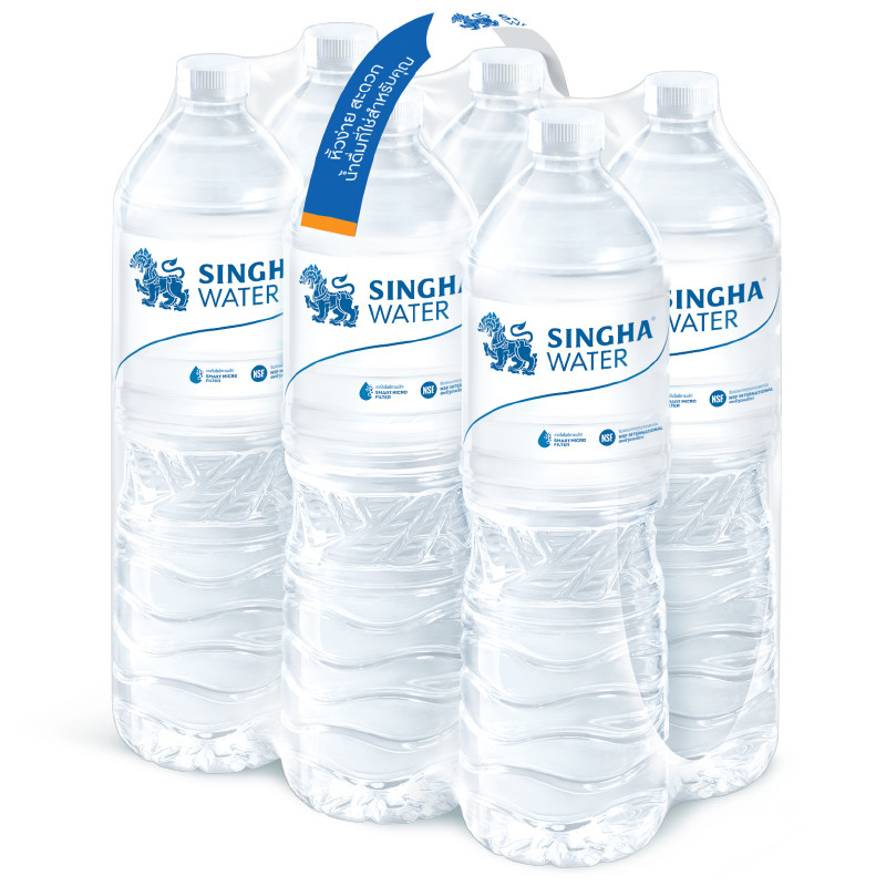 สิงห์น้ำดื่ม 1.5ลิตร แพค 6 Singha Drinking Water 1.5ltr. Pack 6 [หมายเลขบาร์โค้ด 8850999320021 ]