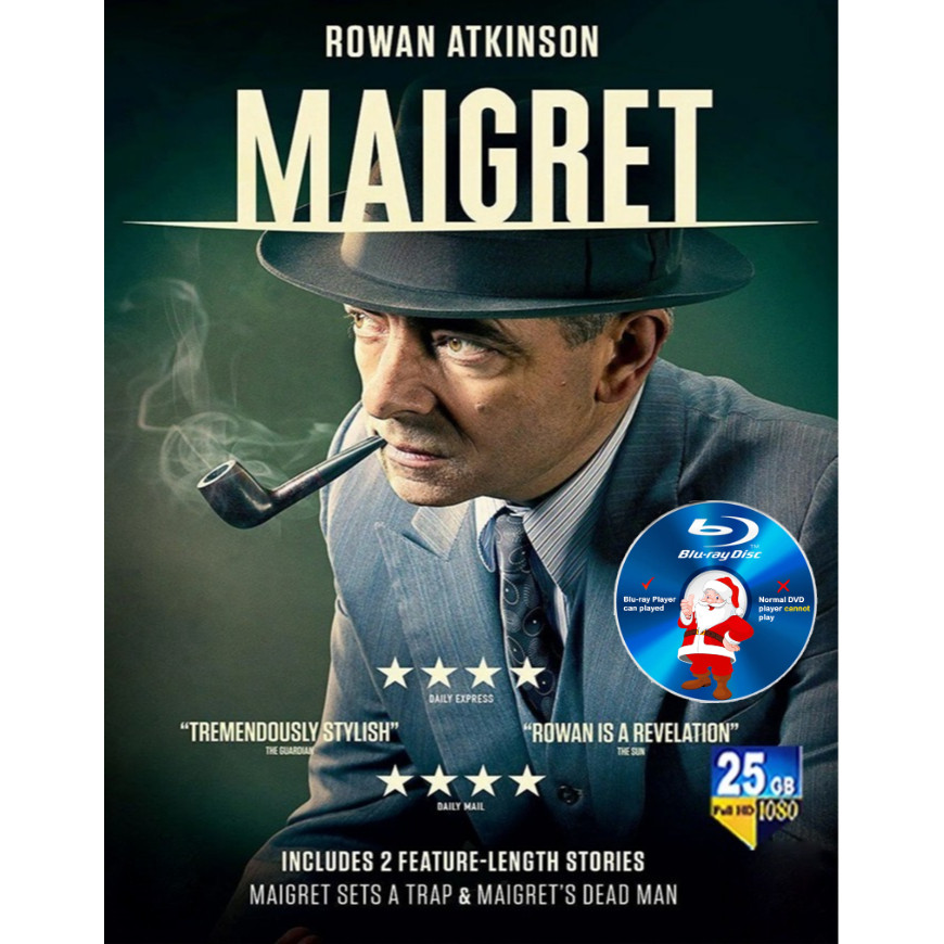 E-BLURAY TV SERIES Maigret (TV Series 2016–2017)  ดราม่า  2 seasons Rowan Atkinson