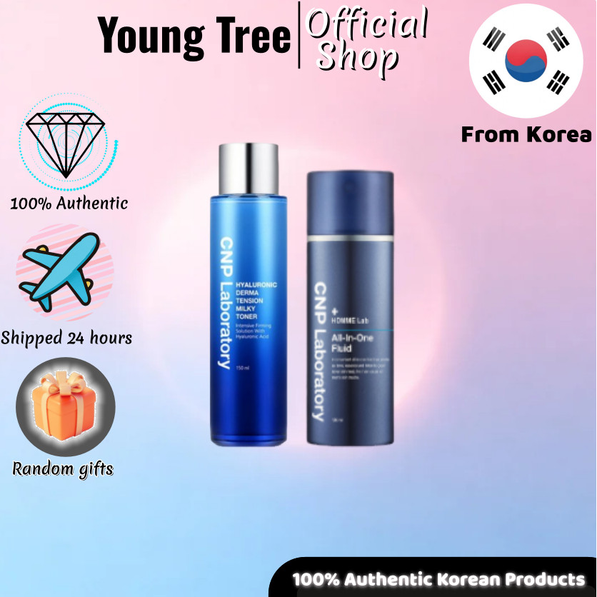 [CNP Laboratory] Homme Lab All-In-One Fluid 120ml/ Hyaluronic Derma Tension Milky Toner 150ml