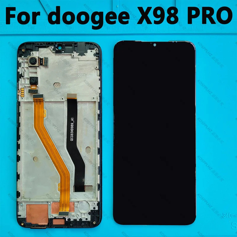ใหม่ 6.58 นิ้วสําหรับ DOOGEE X98 X98 Pro หน้าจอสัมผัส + จอแสดงผล LCD พร้อมการเปลี่ยนชุดกรอบ