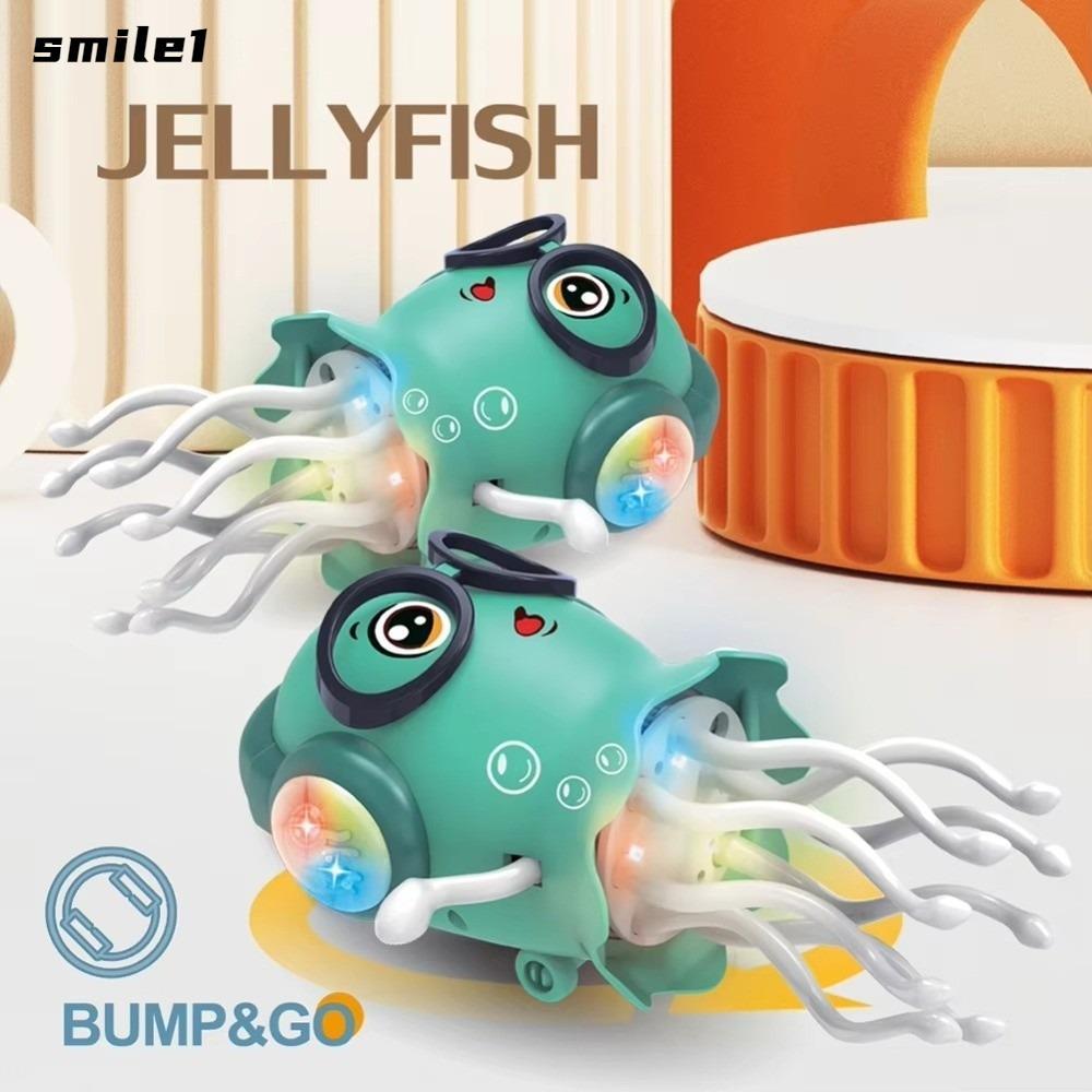 SMILE Dancing Octopus Toy, Dynamic Sound และ Light การหลีกเลี่ยงอุปสรรคอัตโนมัติ Magical Dancing Oct