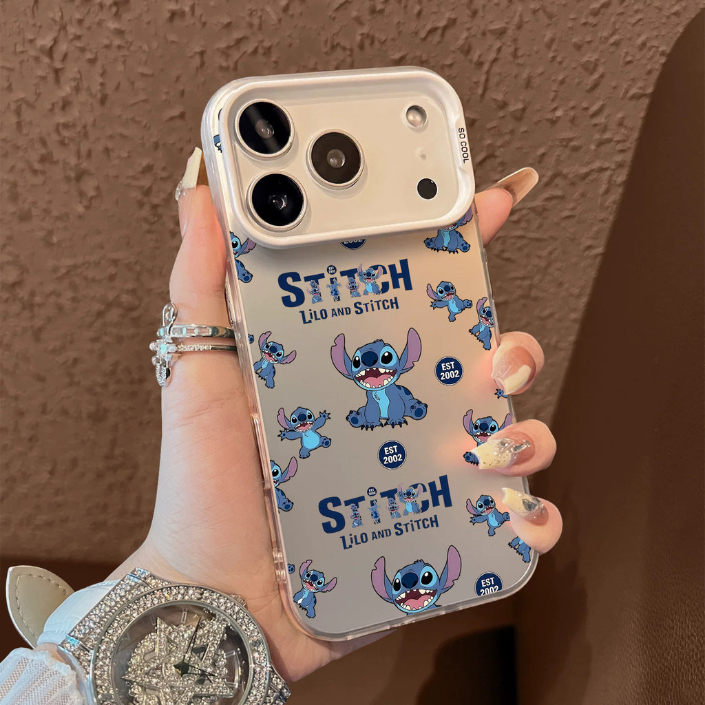 เคสไอโฟน สำหรับ IPhone 17 Air 16 15 11 13 12 14 Pro Max XR Max 7 8 Plus เคส IPhone Cartoon Stitch CYK2338A