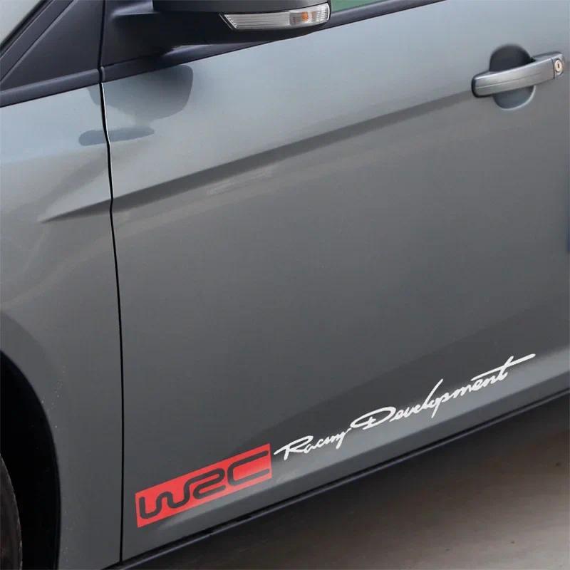 สติ๊กเกอร์ WRC Rally ปรับแต่งได้ 1 คู่ Decal Car-Styling อุปกรณ์ตกแต่งรถยนต์