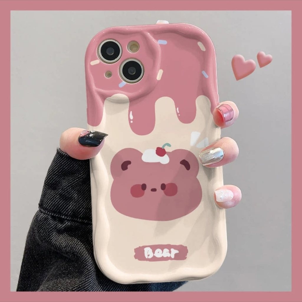 หมีน่ารัก 3D เคสกันกระแทกสําหรับ Redmi หมายเหตุ 13 Pro 4G A1 10S 14 5G A3 12 11A K60 ซิลิคอนนุ่มพิเศ