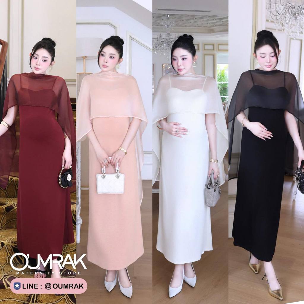 รหัส VN039 Set  แฟชั่นเวียดนาม ผ้ายืดเนื้อนิ่ม ยืดขยายได้ตามสรีระ ผ้าคลุมไหล่ ผ้าไหมแก้ว แยกชิ้น หรือใส่คู่กันก็สวยหรู