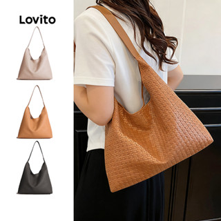 Lovito กระเป๋าโทท์สะพายไหล่สบายๆ ท่องเที่ยวความจุใหญ่สำหรับผ…