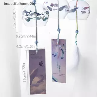 [ใหม่] ญี่ปุ่น Wind Bell ญี่ปุ่น Wind Chimes Handmade แก้ว Furin ตกแต่งบ้านสปาห้องครัวตกแต่งสํานักงาน Sakura Cherry Blossom รูปแบบ [TH]