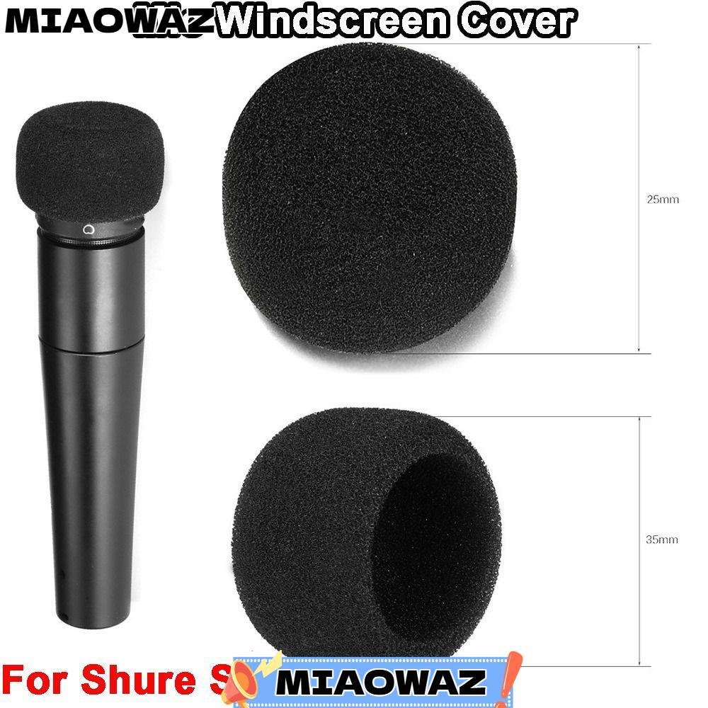 MIAOWAZ Mic ฝาครอบกระจก, Windproof เปลี่ยนไมโครโฟน Pop Filter, การเพิ่มประสิทธิภาพเสียง Flocked ฟองน
