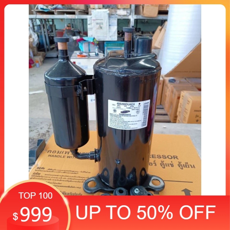 คอมแอร์ใหม่ ยี่ห้อซัมซุง ขนาด 18000-20000 btu รุ่น 48B200 น้ำยาR22