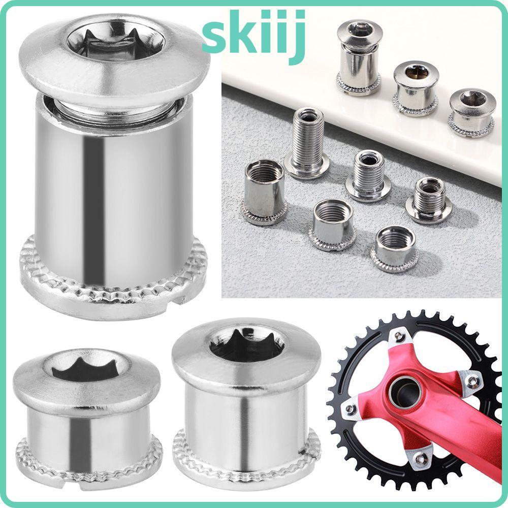 SKIIJ 5 คู่เบรค Crankset Bolt อุปกรณ์เสริมจักรยานเครื่องมือเหล็กสําหรับ Chainwheel